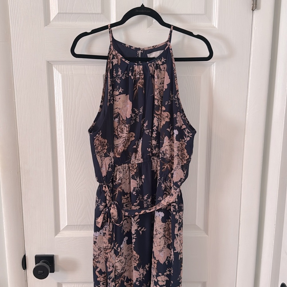 Chelsea28 Floral Print Halter Dress